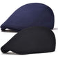 Men Cotton Newsboy Cap Soft Fit Cabbie Hat