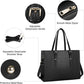 Laptop Bag for Women 15.6 inch Laptop Tote Bag Leather Classy Computer Briefcase for Work Waterproof Handbag Shoulder Bag Women Business Office Bag