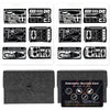 PSKOOK 12 Pcs Survival Multitool Card Emergency Camping Tool EDC Kit in Your Wallet Outdoor Hunting Fishing Hiking Gear - Black