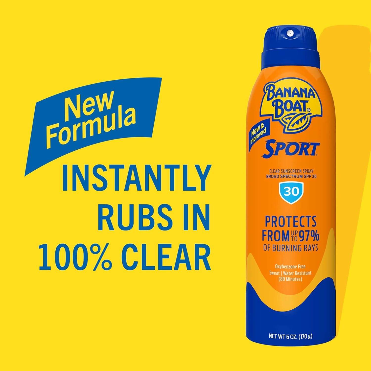 Banana Boat Sport Ultra SPF 30 Sunscreen Spray Twin Pack | Banana Boat Sunscreen Spray SPF 30, Spray On Sunscreen, Water Resistant Sunscreen, Oxybenzone Free Sunscreen Pack, 6oz each - My Store