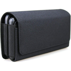 Dual Phone Holster Pouch Case for 2 Phones, Double Decker Belt Clip Case for iPhone (17 16 15 14 13 12 11) Pro Max/Plus, Samsung Galaxy (S25 S24 S23 S22 S21 S20) Ultra/Plus/Fe (Large)