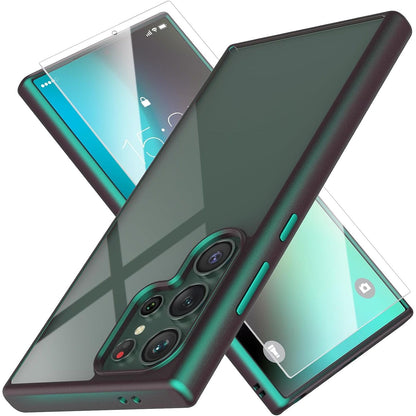 MATEPROX Magnetic Design for Samsung Galaxy S24 Ultra Case, Stylish Slim an-ti Yellow Translucent Matte Shockproof Protective Cover for S 24 Ultra 6.8'' 2024-Titanium Gray