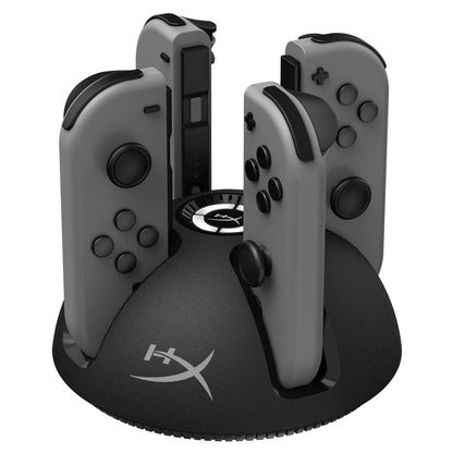 Buy now HyperX Chargeplay Quad - 4-in-1 Joy-Con Charging Station for Nintendo Switch with LED Indicators, USB Connection at indiglob india