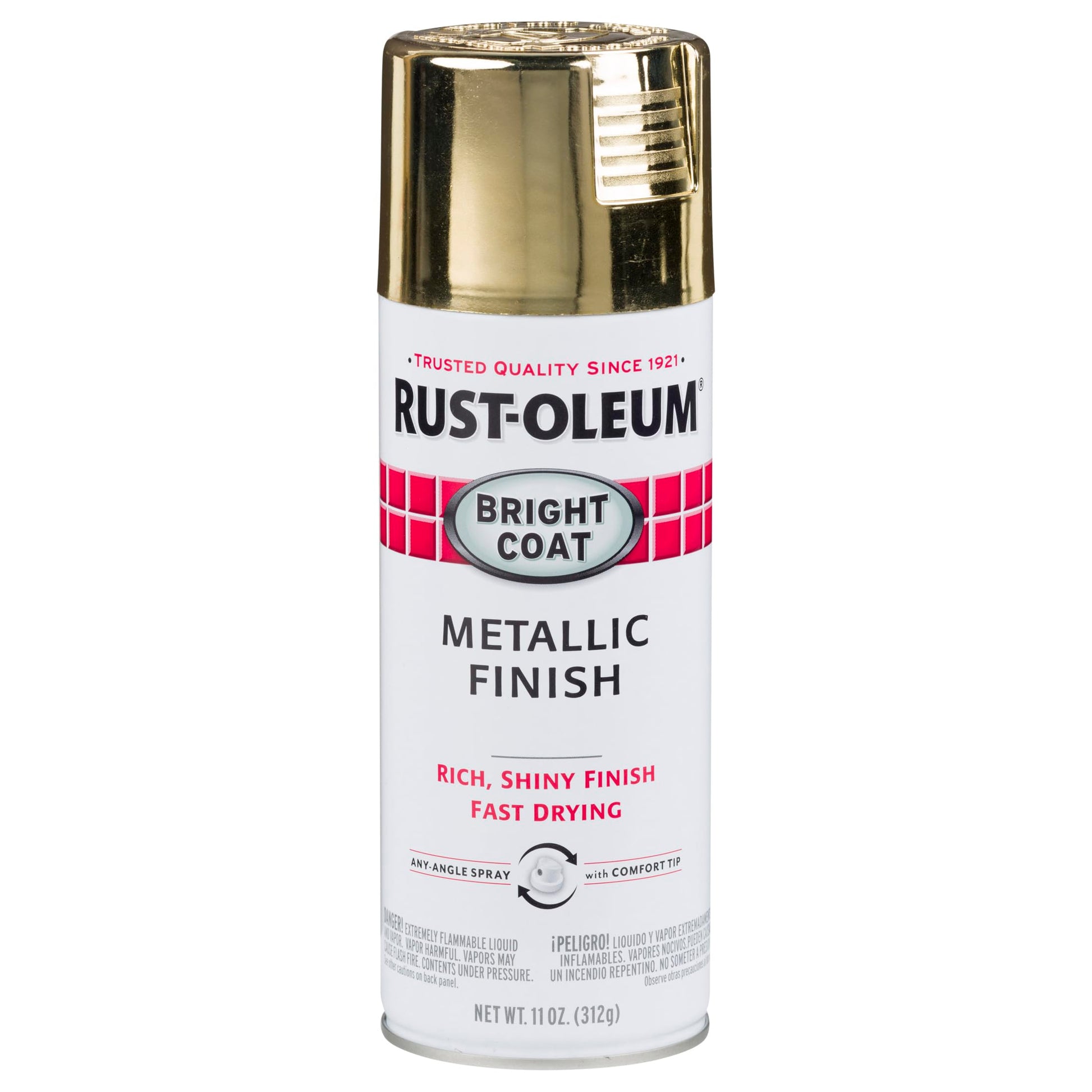 Buy now Rust-Oleum 7710830 Stops Rust Bright Coat Metallic Spray Paint, 11 Ounce, Gold, (Pack of 1) at indiglob india