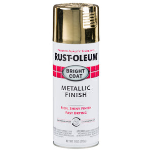 Buy now Rust-Oleum 7710830 Stops Rust Bright Coat Metallic Spray Paint, 11 Ounce, Gold, (Pack of 1) at indiglob india