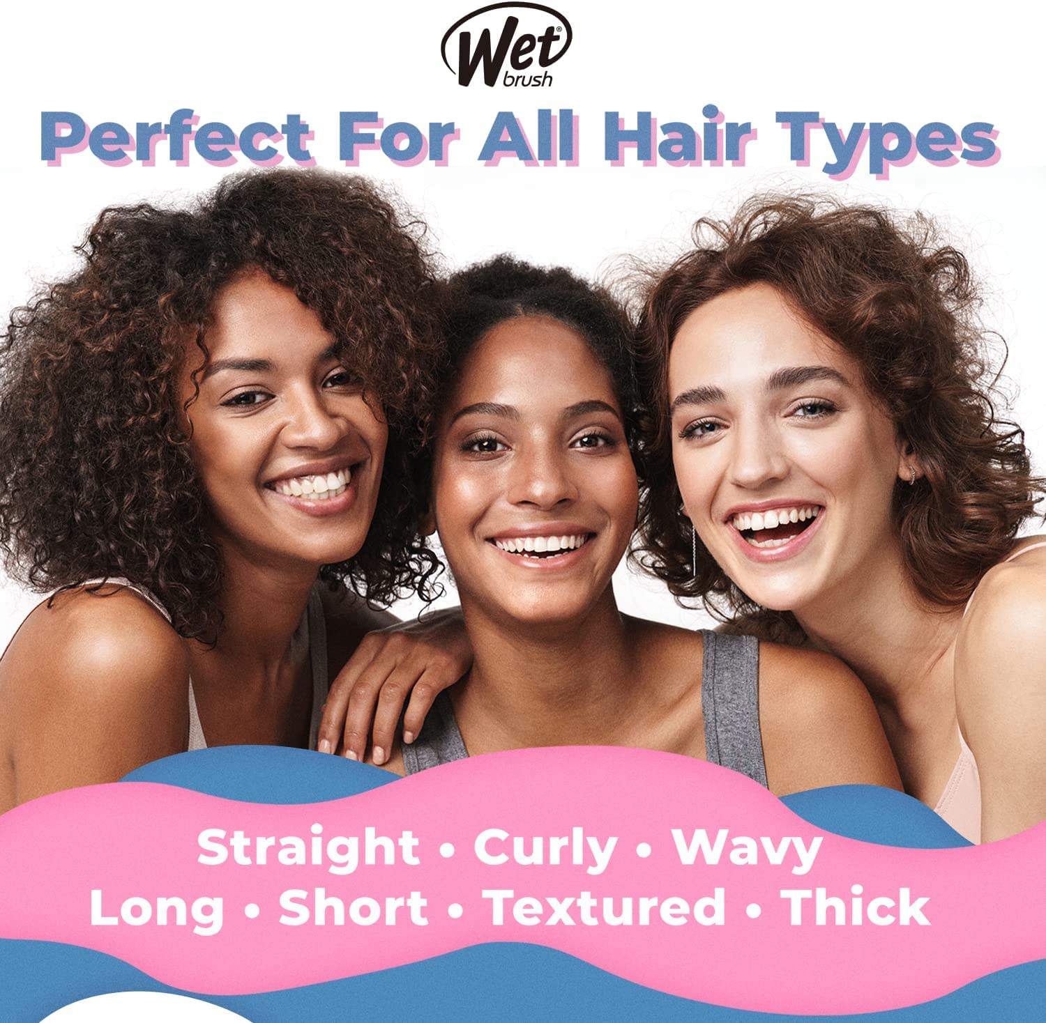 Buy now Wet Brush Original Detangler Hair Brush, Color Wash, Watermark, Ultra-Soft IntelliFlex Bristles - Detangling Hairbrush Glides Through Tangles For Wet, Dry & Damaged Hair, Women & Men at indiglob india