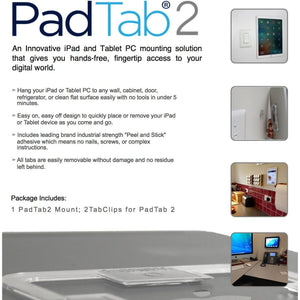 2: The Original Damage Free Universal Tablet Wall Mount Dock System Kit (Includes Mounts for 2 Locations) All Tablets, Smartphones