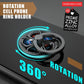 Finger Ring Stand, ebulous 360° Rotation Spinner Mobile Cell Phone Ring Stand Holder with Grip Kickstand Universal [Washable/Reusable] for Phone/Pad/Note/Tablets etc (Red)
