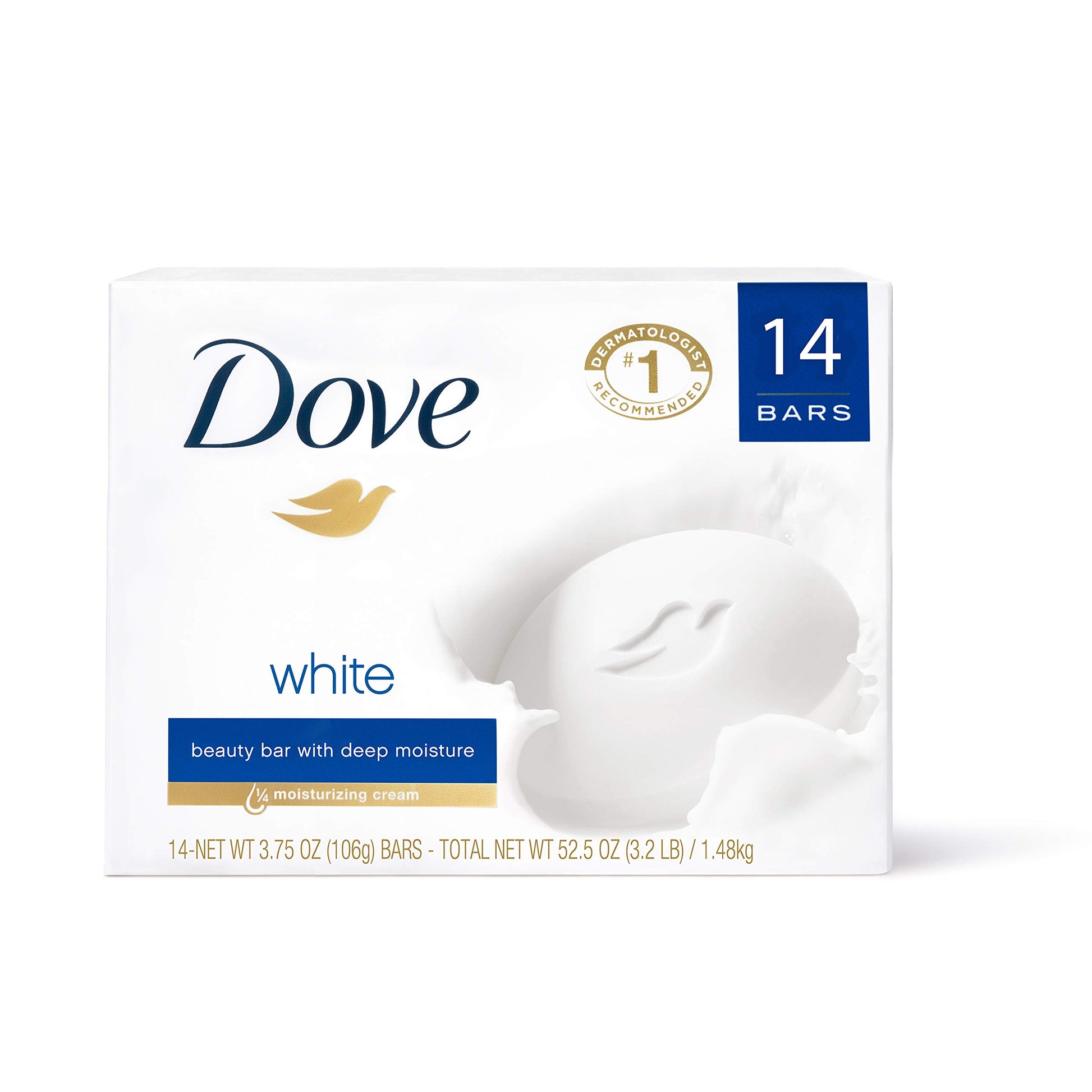 Buy now Dove Beauty Bar Soap Original 24 Count for Soft, Smooth Skin, with 1/4 Moisturizing Cream 3.75 oz 3.75 Ounce (Pack of 14) Fresh at indiglob india