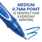 Buy now BIC Gelocity Quick Dry Blue Gel Pens, Medium Point (0.7mm), 12-Count Pack, Retractable Gel Pens With Comfortable Full Grip at indiglob india