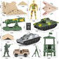 Army Men Toys for Boys 8-12, Military Soldier Army Base 160 Pcs Set Including WW2 Khaki Green Plastic and Accessories with Handbag for Kid