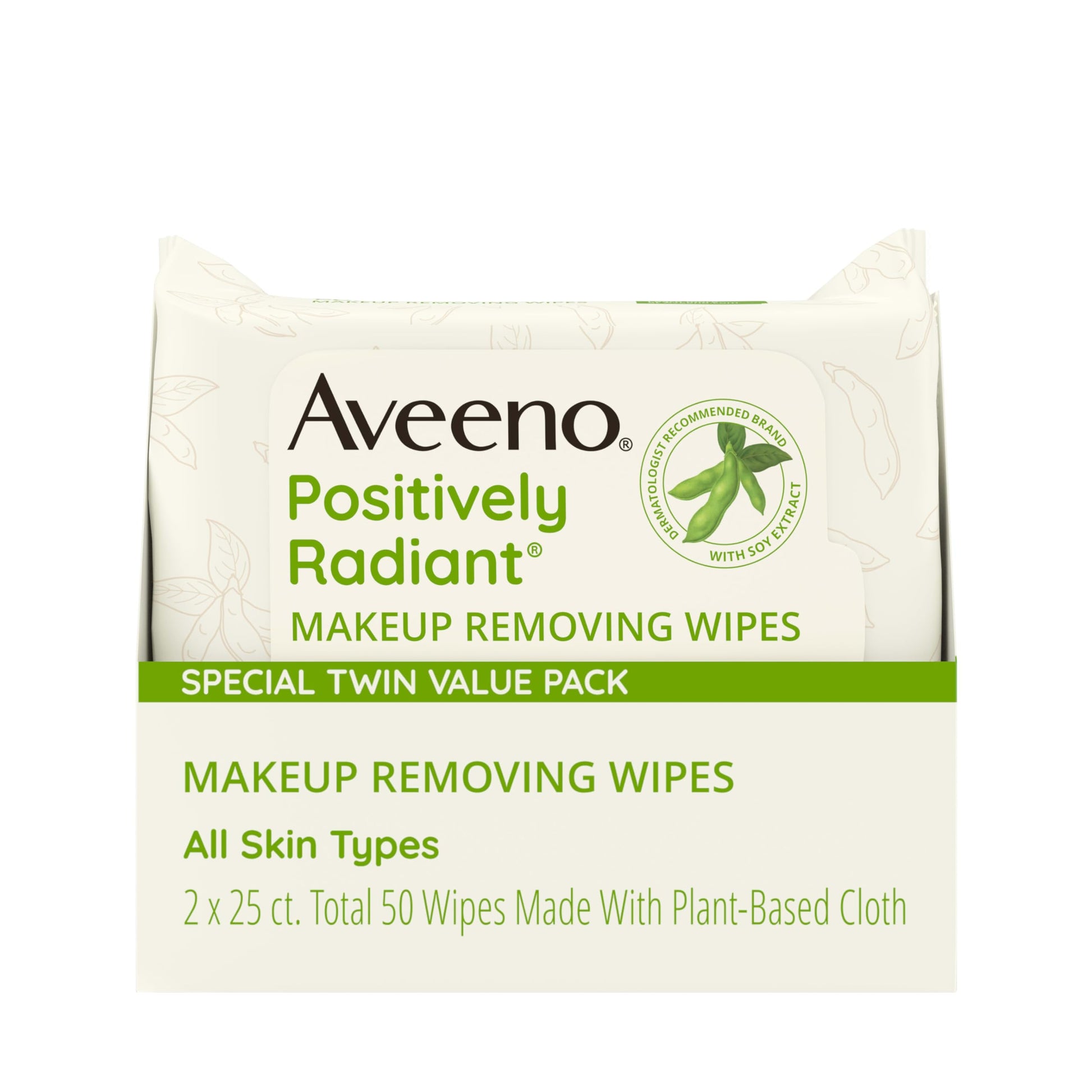 Buy now Aveeno Positively Radiant Alcohol Free Makeup Removing Face Wipes, Ultra Soft, Gentle, Non-Comedogenic Facial Cleansing Towelettes Leave Skin Feeling Clean & Soft, Sulfate Free, 25 ct at indiglob india