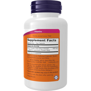 NOW Foods Supplements, Rutin (Sophora japonica) 450 mg, Free Radical Scavenger*, Cell Defense*, 100 Veg Capsules