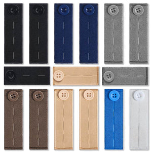 15Pcs Waist Extender for Pants Jeans: Elastic Waistband Button Expander for Women Men - My Store
