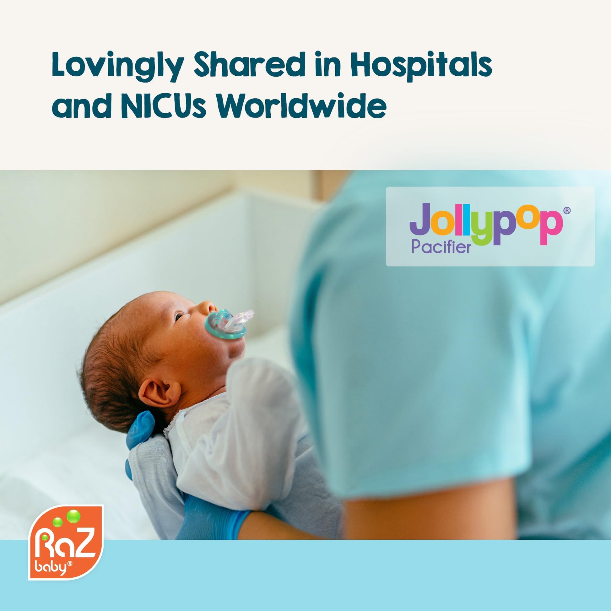 Buy now RaZbaby Jollypop Pacifier for Babies 3 Months and Up, USA Made, Natural Shaped Orthodontic Binky, Lovingly Shared in NICUs & Hospitals Worldwide, Medical-Grade 100% BPA-Free - 2 Pack - Pink at indiglob india