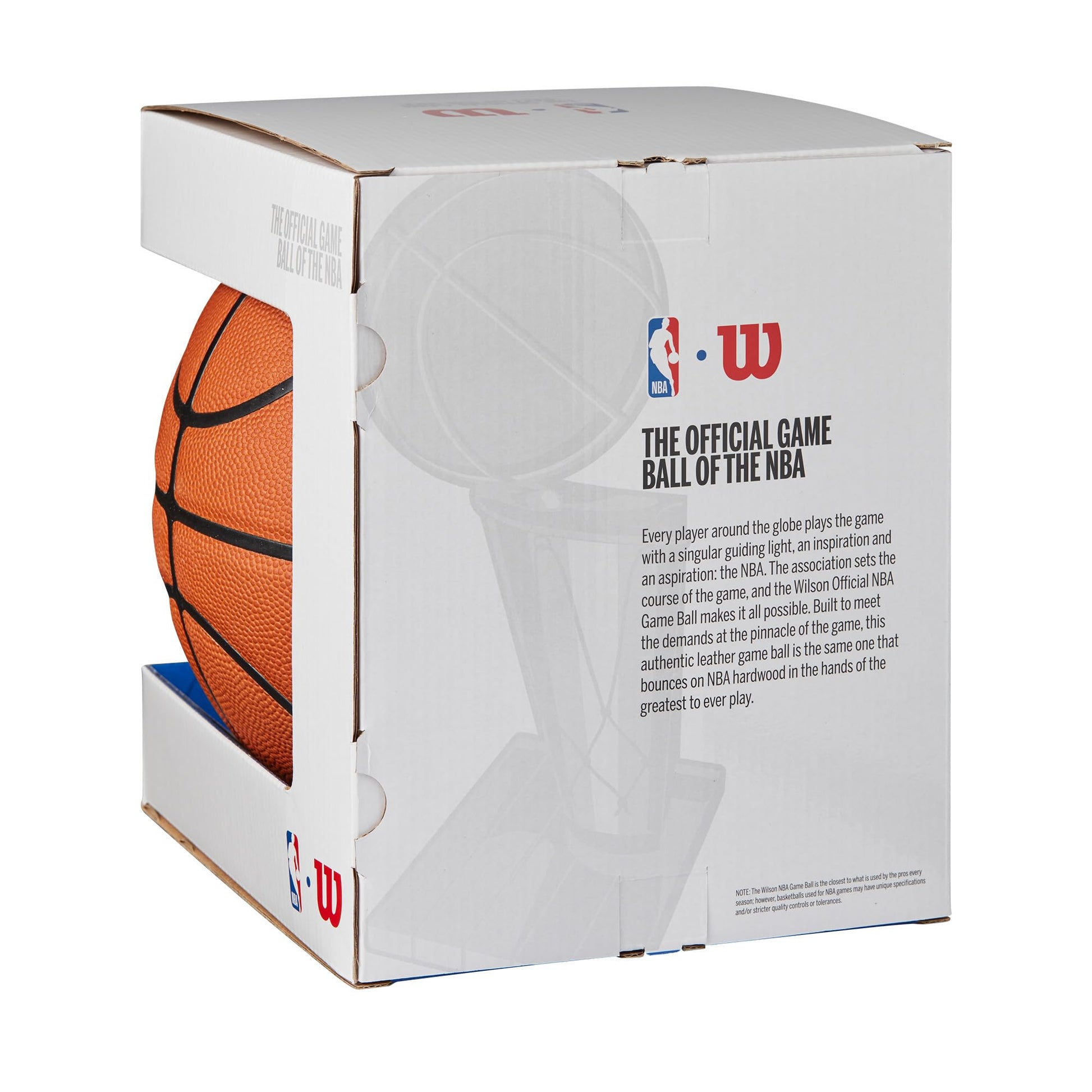 Buy now Wilson NBA Official Game Basketball - Brown, Size 7-29.5" at indiglob india