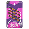Goody Stay Tight Hair Barrettes - 8 Ct, Assorted Metallic Colors, Non-Slip Flat Hair Clips, Comfortable & Versatile Hair Accessories for Women & Men, Hair Clips for All Hair Types - Tortoise