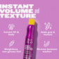 TIGI Bed Head Texture Spray, Queen For A Day Volume, 10.5 oz, Hair Thickening for Fine Hair, Alcohol Free, Berry Scent