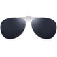 Retro Clip on Aviator Sunglasses Polarized Flip up Lenses Driving Eyeglasses Men