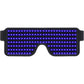 WOWSUN LED Glasses Light Up Dynamic Party Favor Glasses Festival Christmas USB Rechargeable LED Rave Glowing Flashing Glasses