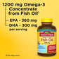 Nature Made Fish Oil Omega 3 Supplements, Omega 3 Fish Oil as Ethyl Esters 1200 mg Softgels, EPA DHA Supplement for Healthy Heart, Brain, Eye Support, One Per Day, 100 Softgels