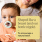 Buy now Tommee Tippee Breast-Like Pacifier, 0-6 Months, Symmetrical Design, Natural Breast-Like Baglet, BPA-Free Binkies, Pastel/Blue/Black, Pack of 4 at indiglob india