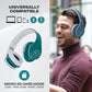PowerLocus Bluetooth Over-Ear Headphones, Wireless Stereo Foldable Headphones Wireless and Wired Headsets with Built-in Mic, Micro SD/TF, FM for iPhone/Samsung/iPad/PC (Blue/White)