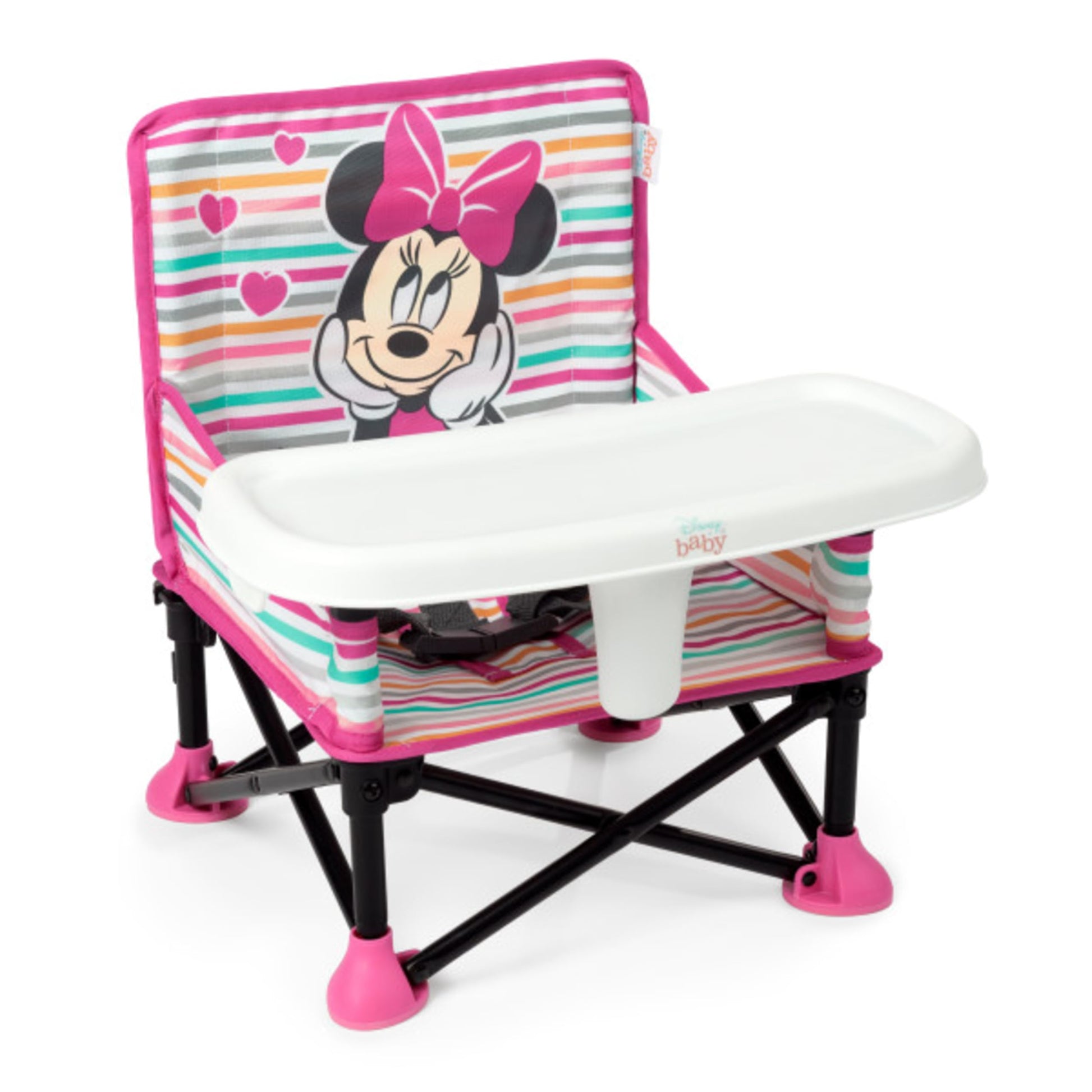 Buy now Summer by Bright Starts Pop 'N Sit Portable Booster Chair, Floor Seat, Indoor/Outdoor Use, Compact Fold, Green, 6 Mos - 3 Yrs Minnie 1 Count (Pack of 1) at indiglob india