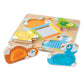 Buy now Melissa & Doug First Play Peek-a-Boo Pets Wooden Touch and Feel Puzzle with Mirror Mirror Toy for Babies and Toddlers, Sensory Toy Puzzle at indiglob india