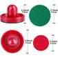 URATOT Air Hockey Accessories - Pushers, Pucks & Paddles (4 Pushers, 8 Red Pucks, 8 Green Pads)