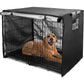 Dog Crate Cover 36 inch - Double Door, Dog Kennel Indoor, Waterproof Dog Kennel Cover with Air Vent Window, for Indoor/Outdoor Most Wire Dog Crate(Black)