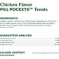 Greenies Pill Pockets for Dogs Large Size, Soft Dog Treats, Chicken Flavor, 15.8 oz. Pouch (60 Treats)