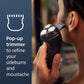 Buy now Philips Norelco Shaver 2400 Series, Wet and Dry Electric Shaver, Pop-up Trimmer, P-Cap, Deep Black, Model X3001/90 at indiglob india