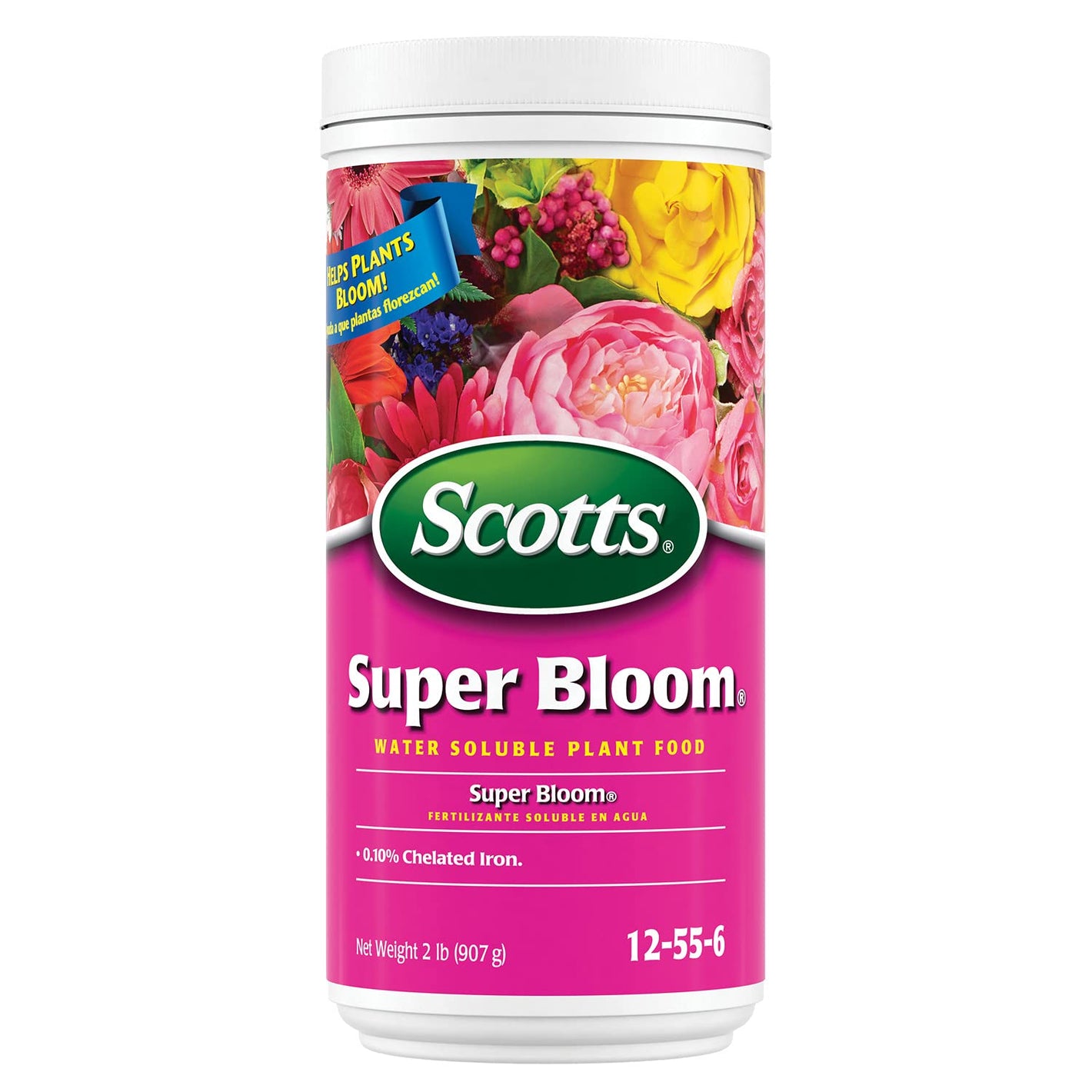 Buy now Scotts Super Bloom Water Soluble Plant Food, 2 lb - NPK 12-55-6 - Fertilizer for Outdoor Flowers, Fruiting Plants, Containers and Bed Areas - Feeds Plants Instantly at indiglob india