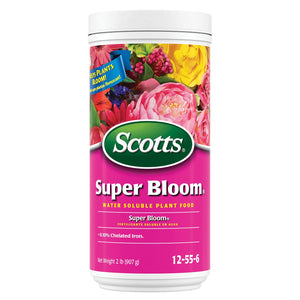 Buy now Scotts Super Bloom Water Soluble Plant Food, 2 lb - NPK 12-55-6 - Fertilizer for Outdoor Flowers, Fruiting Plants, Containers and Bed Areas - Feeds Plants Instantly at indiglob india