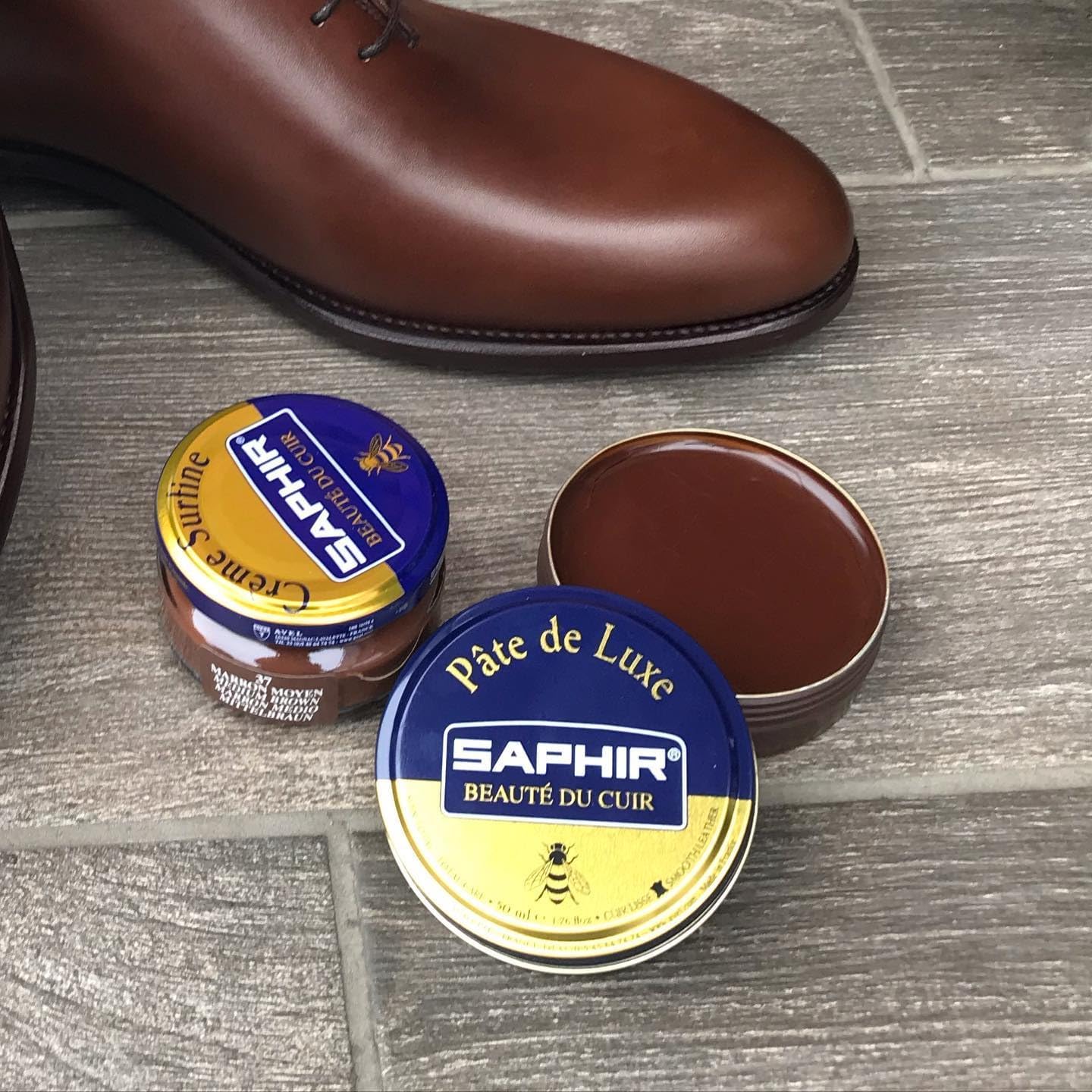 Buy now Luxe Shoe Wax by Saphir 50ml at indiglob india