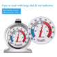 2 Pack Refrigerator Thermometer, 30-30°C/20-80°F, Classic Fridge Thermometer Large Dial with Red Indicator Thermometer for Freezer Refrigerator Cooler