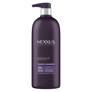 Nexxus Keraphix Shampoo With ProteinFusion for Damaged Hair Keratin Protein, Black Rice, Silicone-Free 33.8 oz