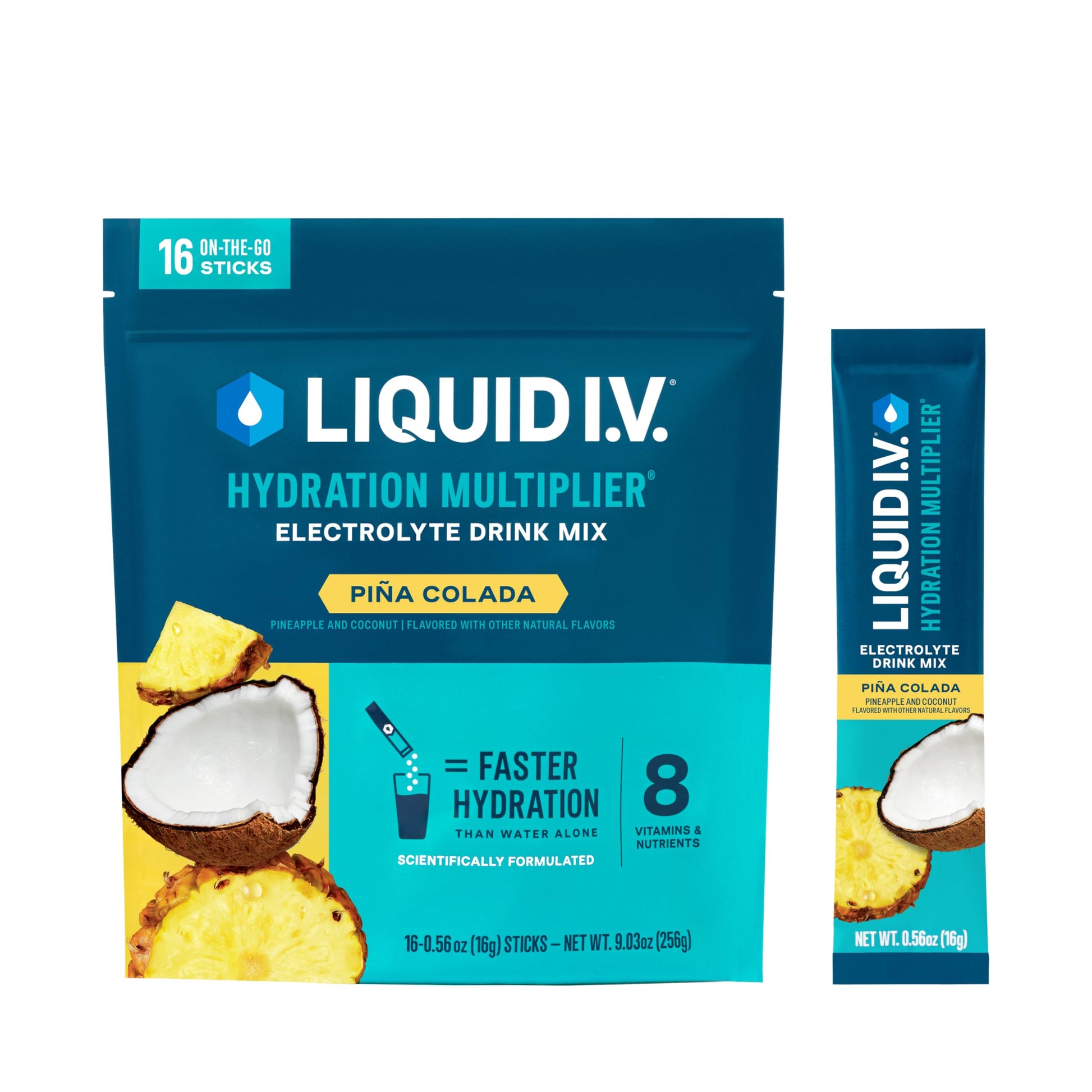 Buy now Liquid I.V.® Hydration Multiplier - Lemon Lime | Electrolyte Powder Drink Mix | 1 Pack (16 Servings) Pina Colada at indiglob india