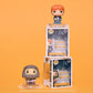 Funko Bitty POP! HP - Hermione in Robe, 4-Pack - Hermione Granger, Rubeus Hagrid, Ron Weasley and A Surprise Mystery Mini Figure - 0.9 Inch (2.2 Cm) - Harry Potter Collectable - Gift Idea