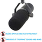 YOUSHARES SM7B Pop Filter for Shure SM7B Mic, SM7B Windscreen Compatible with Shure SM7B Dynamic Vocal Microphone. RK345 and A7WS windscreen Replacement