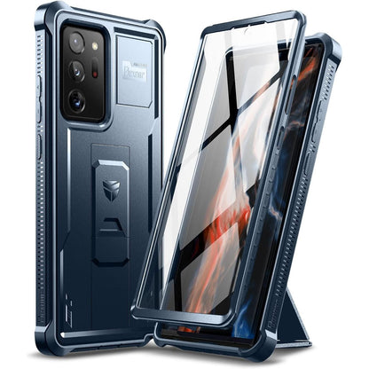 Dexnor for Samsung Galaxy Note 20 Ultra 5G Case, [Built in Screen Protector and Kickstand] Heavy Duty Military Grade Protection Shockproof Protective Cover for Samsung Galaxy Note 20 Ultra Black