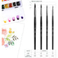 ARTEGRIA Watercolor Brush Set, 4 Professional Pointed Round Soft Synthetic Squirrel Paint Brushes, Sizes # 2, 4, 6, 8