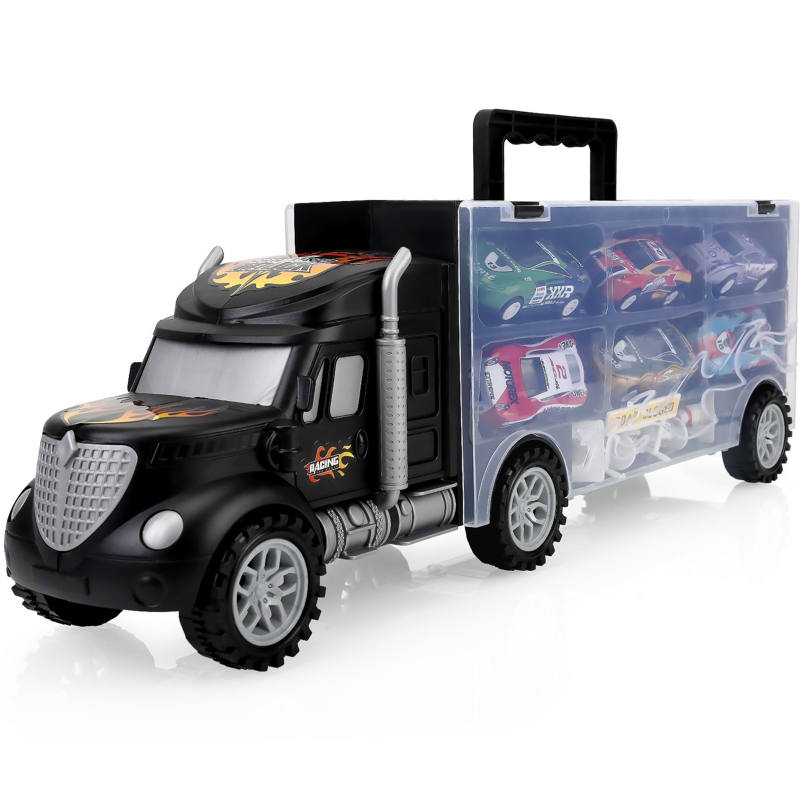 Buy now Toddler Toys for 3-4 Year Old Boys,Large Transport Cars Carrier Set Truck Toys with 12 Die cast Vehicles Truck Toys Cars,Ideal Christmas Easter Gifts Toys for Kids Age 3-7 at indiglob india