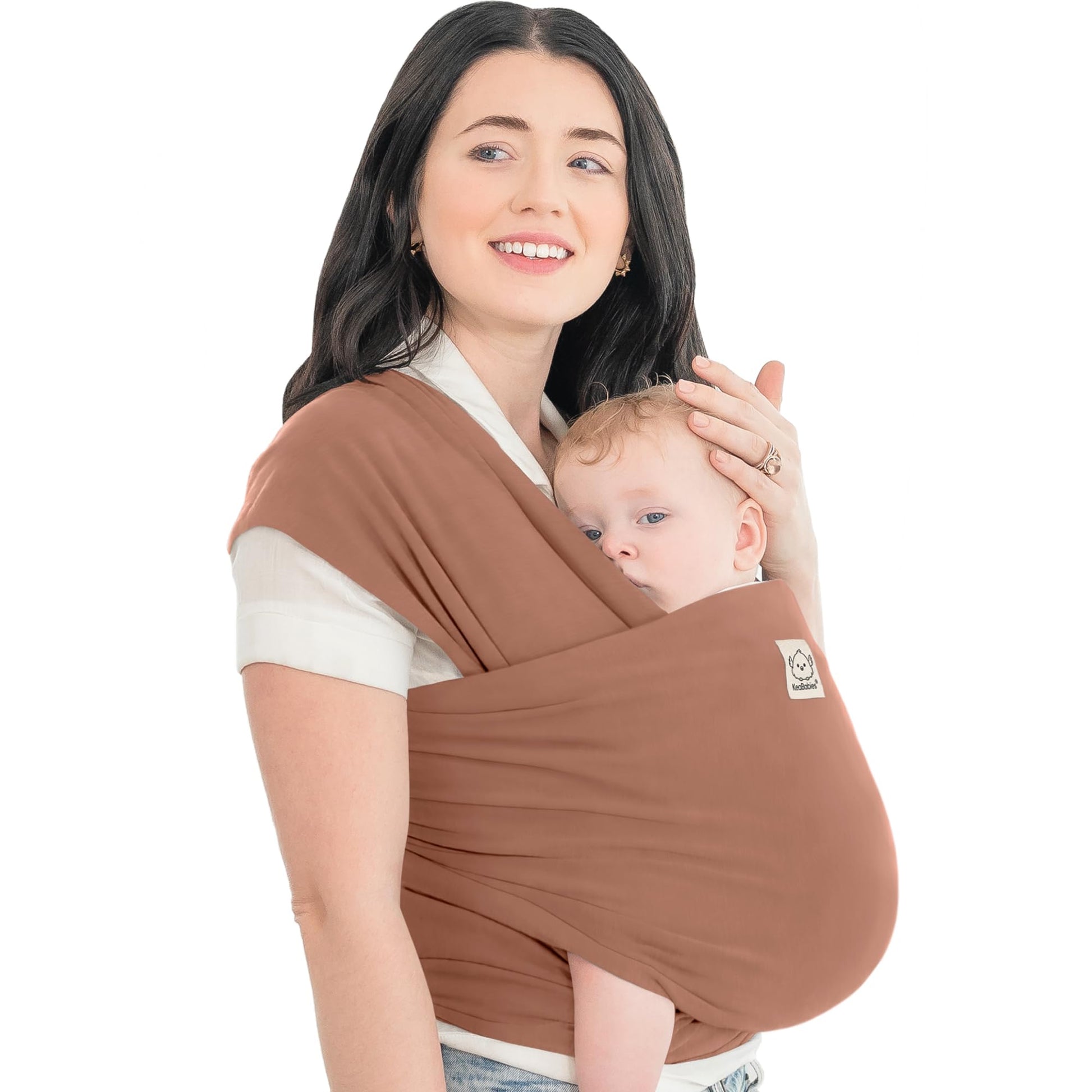 Buy now KeaBabies Baby Wrap Carrier - All in 1 Original Baby Carrier Newborn to Toddler Sling, Easy to Wear, Hands Free Bonding, Lightweight, Breathable Infant Wraps (Classic Gray) One Size (Pack of 1) Terracotta at indiglob india