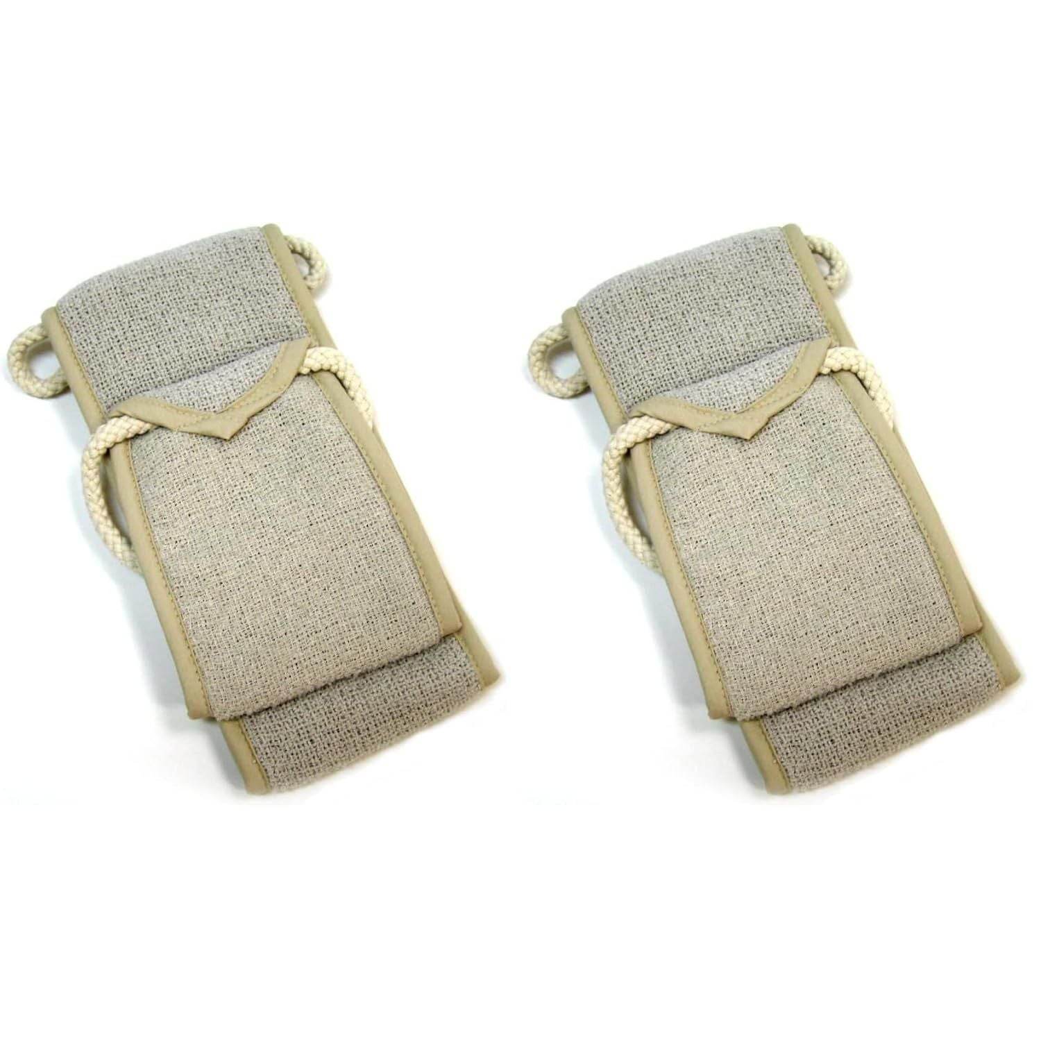 AQUIS Double-Sided Exfoliating & Cleansing Back Scrubber, Fast Drying, Ultra-Durable Microfiber (Pack of 2) - My Store