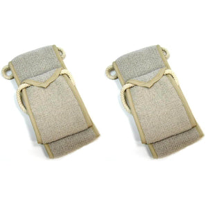 AQUIS Double-Sided Exfoliating & Cleansing Back Scrubber, Fast Drying, Ultra-Durable Microfiber (Pack of 2) - My Store