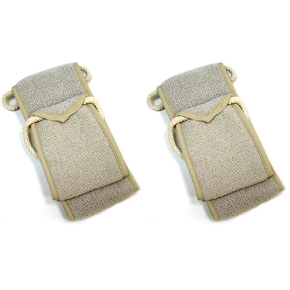 AQUIS Double-Sided Exfoliating & Cleansing Back Scrubber, Fast Drying, Ultra-Durable Microfiber (Pack of 2)