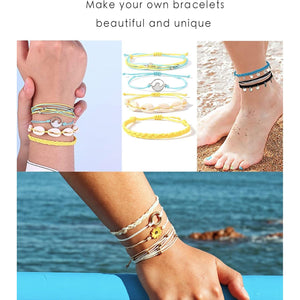 40 Colors Wax String for Bracelet Making, Waxed Thread Cord, Polyester Rope for Jewelry, DIY Bracelets, Necklace and Macrame