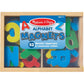 Melissa & Doug 52 Wooden Alphabet Magnets in a Box - Uppercase and Lowercase Letters